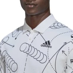 Polo Club De Tennis à Imprimé Adidas -Decontracte Mode Boutuique adidas hc8492 7 apparel on model detail view 1 white