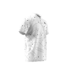 Polo Club De Tennis à Imprimé Adidas -Decontracte Mode Boutuique adidas hc8492 9 apparel zip turntable 3d 2 white