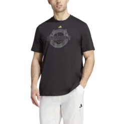 T-shirt Adidas TNS WMB -Decontracte Mode Boutuique adidas ii5902 4 apparel on model front view white