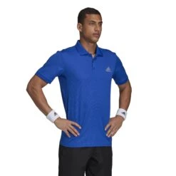 Polo Adidas Club Solid Tennis -Decontracte Mode Boutuique fu0896 app on model walking white