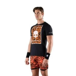 T-shirt Hydrogen Court Cotton -Decontracte Mode Boutuique hydrogen t00720 g68 black orange tiger 3