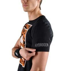T-shirt Hydrogen Court Cotton -Decontracte Mode Boutuique hydrogen t00720 g68 black orange tiger 5